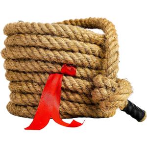 Franklin Sports Franklin Field Day Tug of War Rope with Flag for Kids and Adults - Perfect for Team Building - 20ft Long,Brown