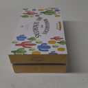 10 oz Margarita Cocktail Glasses + Colorful Party Rims | Set of 4 | Classic Frozen Drinks Stemware + Fun Cactus Gift Box | Thick Stem, Heavy Duty, Clear Hand Blown Glassware Drinking Set