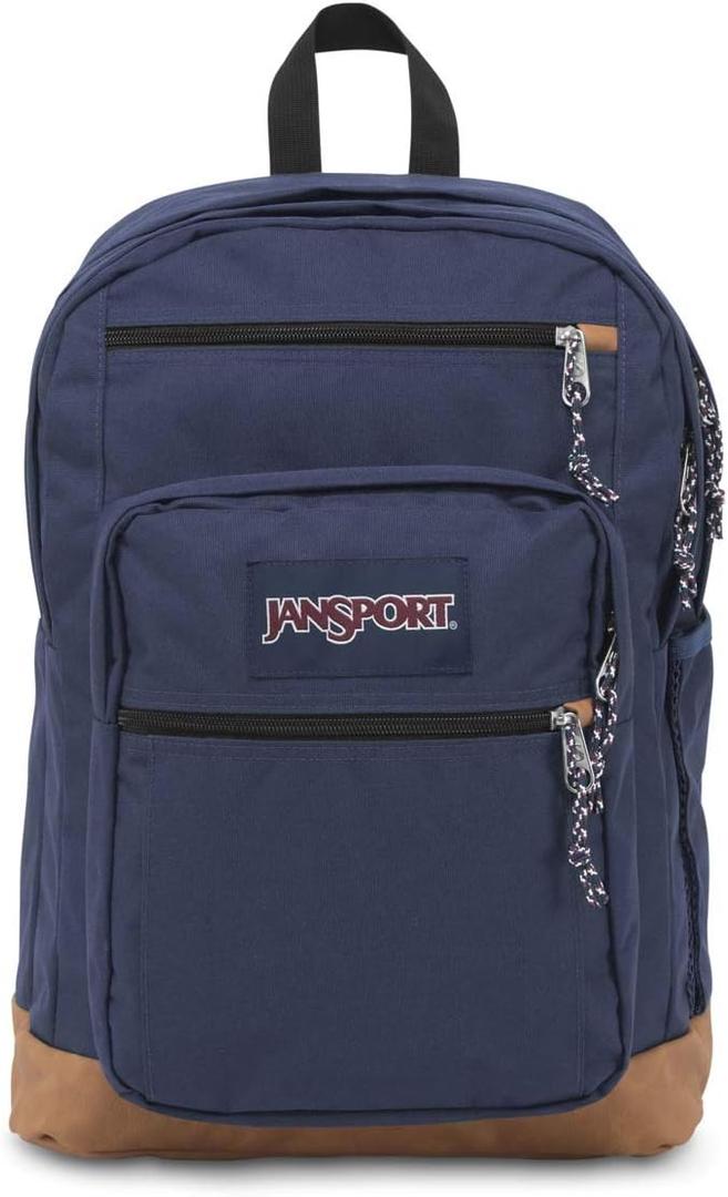 JanSport Cool Backpack, with 15-inch Laptop Sleeve - Large Computer Bag Rucksack with 2 Compartments, Ergonomic Straps, Navy | Computer Bag, Rucksack, 2 Compartments, Ergonomic Straps
