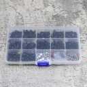 510pcs Universal RC Screw Kit Screws Assortment Set, Repair Tool M3 M4 Hex Screws RC Repair Tool Kit Hardware for 1:8 1:10 1:12 1:16 Scale RC Cars Trucks Crawler