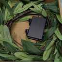 6FT Olive Garland with Lights with Timer Prelit Garland Fairy Lights Christmas Garland for Spring Holiday Fireplace Mantle Decoration Indoor Outdoor