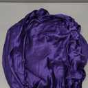 Homiest Purple Satin Fitted Sheet Queen Size, Deep Pocket, Luxury & Ultra Soft Bedding