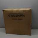 Office Home Ergonomic Desk Chair-Computer X-Shaped Chair Mesh PU Leather with Adjustable Lumbar Support-Executive Chair High Back Flip-Up Arms for Long Hours (Beige-No Headrest)