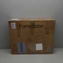 Pamo Babe Travel Crib for Baby - Mini Lightweight Baby Playard with Zip Door, Easy to Carry (Grey)