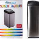 SIMPLI-MAGIC 79208 Stainless Steel Sensor Trash Can, Square, 13 Gallon