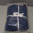 EMME Cotton Blanket Queen Size for Bed Soft Large Muslin Bed Blankets 90"x90" Lightweight Breathable All Season Gauze Blanket, Navy