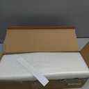 XPCARE 100Pack Frosted Plastic Gift Bags, 16x6x12 Clear Plastic Bags with Handles for Small Business, Boutiques, Retail Stores, Gifts & Merchandise(White)