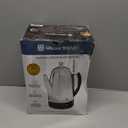 West Bend Electric Percolator Classic Style Coffee Maker with Heat Resistant Handle Base and Detachable Cord with Stainless Steel Stem and Basket, 12-Cup, Silver