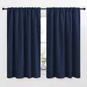 NICETOWN Blackout Curtains Window Drapes - (Navy Color) 52 inches W by 54 inches L, Set of 2, Blackout Curtain Panels for Boy's Nursery