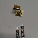 Shower Head Holder Handheld Shower Wand Holder Adjustable Shower Head Bracket Shower Wall Mount Holder, Polished Brass/Gold Finish, Drill Free Glue Installation