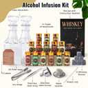 Alcohol Infusion Kit,14 Natural DIY Whiskey Making Kit for Infusing Bourbon,Tequila, Rum with Custom Botanicals, Perfect Alcohol Infusion Kits Stocking Stuffers for Men for Men, Dad, Husband