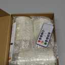 Aignis Flickering Flameless Candles Battery Operated Candles LED Candles with Remote Timer for Home/ Wedding/ Birthday/ Holiday Decor, Warm White 3D Flame Set of 3 (D3 xH4 5" 6")