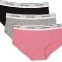 Calvin Klein Girls' Modern Cotton Hipster Underwear Multipack (Large, Sachet Pink/Heather Grey/Black)