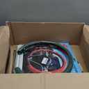 Mandark Car Steering Wheel Cover, Suede Sport Vehicle Steer Wheel Protector Fitting 15 Inch, Non-Slip Comfortable Automotive Interior Decoration Accessories, Universal for Most Cars (Black Green)