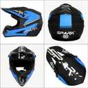 Youth Dirt Bike, ATV, Off Road, Motocross Helmets-DOT (YS-Blue, M)