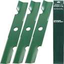 UDC Parts 103-6401 Mower Blades for Exmark 48 Inch Lazer Z HP Turf Tracer Radius E Quest Vantage 103-6401-S Toro 103-6381 103-6381-S 103-6391 103-6391-S 103-6396 103-6396-S/High Lift Mulching /3 Pack
