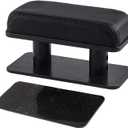 Car Armrest Pad, Adjustable Height Left Elbow Support Anti-Fatigue Car Door Arm Rest Cushion, Leather Central and Side Booster Pad Relieve Driver's Arm Fatigue, Car Accessories (Black)