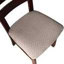 Genina Seat Covers for Dining Room Chair Seat Slipcovers Kitchen Chair Covers (Taupe, 6 Pcs)