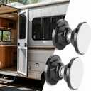 Sissinda Magnetic Door Catch, RV Door Holder Baggage Door Catch for RV, Camper, Motorhome,Travel Trailers to Keep Door Open, Sturdy&Durable (Black, 1.8 Inch-1 Pack)