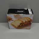 Bread Slicer for Homemade Bread Loaf Bagels, Bread Slicing Guide Easy to Clean Flodable and Campact Bread Cutter without BPA (White)