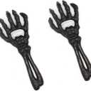 2 Pack Skeleton Hand Bottle Openers, Cast Iron Bottler Opener for Beer, Beverage, Soda