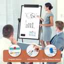 MaxGear Easel Whiteboard with Stand, Height Adjustable Dry Erase Board, 36'' x 24'' Whiteboard + A-Shaped Stand