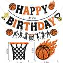 2 x Little Man Basketball Birthday Banner, Basketball Birthday Decorations, Sports Themed Birthday Banner, Basketball Garland, Basketball Birthday Party Decorations for Boy