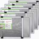 FLYZZZ Expandable Window Screen Large Adjustable Window Screens 19.8''H X 28-52W 5 Pack Replacement Window Screen for Window