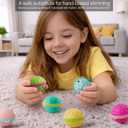 2 x Fidget Toys for Adults Kids,6PCS Textured Sensory Ball Toys for Stress Anxiety Autistic ADHD, Calm Down Travel Airplane Essentials Students Prizes Toys, Stuffers Gifts for Teen Boys Girls