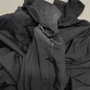 QINSEN Black Bodysuit for Women Sexy Square Neck Long Sleeve Plus Size Shirt Tops XL