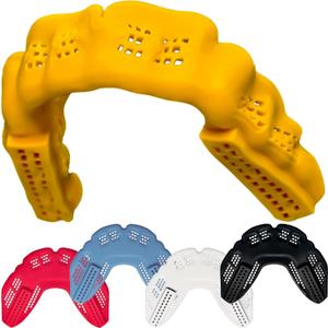 Braces Mouthguard, BulletProof: Worlds Thinnest & Strongest Sports Mouth Guard for Braces! Football Basketball Hockey Lacrosse Rugby BJJ MMA Boxing & Sleeping Mouthpiece. Adult Youth Kids Mouth Piece (Hawaiian Sun)