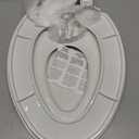 Little2Big Toilet Seat with Built-In Toddler Potty Training Seat, Slow Close, Easy to Install, Made in USA, ELONGATED, White