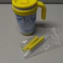 KXIAOCHEN Toddler Tumbler With Straw Spill Proof 14 Oz, Kids Tumbler With Handle Insulated Stainless Steel BPA-Free Keeps Drinks Cold up to 24 Hrs for Travel Cup Holders Outdoors, Blue Dinosaur