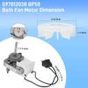BP27 S97012038 Bathroom Vent Exhaust Fan Motor and Wheel for Broan NuTone 97012038 659 662 663 668 678 688 Fan Motor 120V 3000RPM 60HZ 0.29A, Upgraded by PANDEELS