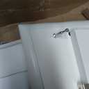 ChooChoo Bathroom Wall Cabinet with 2 Doors, Over The Toilet, 8.8"D x 21.1"W x 24"H, White