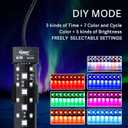 hygger 24/7 Mode Submersible Aquarium LED Light, Full Spectrum Hidden Fish Tank Light with 3 Rows Beads 7 Colors Auto On Off Sunrise-Daylight-Moonlight, Adjustable Timer Brightness
