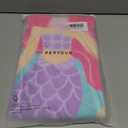 Child 100% Cotton Hooded Towel 24 x 48 inches (Mermaid) (Pink)