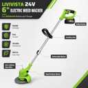 Electric Weed Wacker - 24V Cordless Weed Electric Eater Battery Powered
