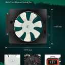 SCITOO Cooling Fan Assembly Compatible with 2002-2006 for Honda CR-V 2.4L2003-2006 for Honda for Element 2.4L