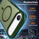 SPIDERCASE for iPhone Air Case, Magnetic Translucent Matte Case with 2PCS Tempered Glass Screen Protector Slim Phone Case for iPhone Air 6.5'', Green