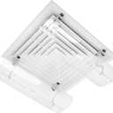 WITFORMS/SQUARE – Adjustable AC Air Deflector Suitable for Central Air Conditioner’s Square Outlets. Enhances Cooling and Heating Circulation
