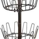 Household Essentials 21x38 Three-Tier Adjustable Revolving Shoe Rack | Bronze,  MEASURES: 38"H x 12"W x 12"D