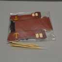 Jingmore 24 Pcs Theme Party Decorations Set Disposable Paper Food Serving Tray Boats Tray with Bamboo Sticks for Concession Food Carnivals Tropical Aloha Gasparill Pirate Party Supplies(Pirate)