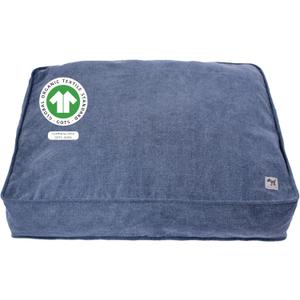 Molly Mutt Dragonstone Dog Bed Duvet Cover, GOTS-Certified 100% Cotton Canvas Cover for Dog, Puppy, or Cat Bed, Durable, Washable, and Free of Harmful Chemicals, Small, 22"x27"x5", Blue