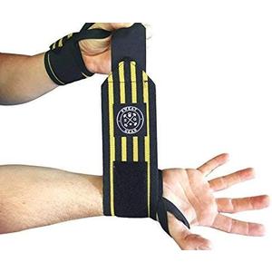 Sweat Gear Premium Wrist Wraps. Best for Lifting, Crossfit, Wrist Support, Fitness, Stability and Support. (Yellow) Sweat Gear Premium Wrist Wraps. Best for Lifting, Crossfit, Wrist Support, Fitness, Stability and Support. (Yellow)