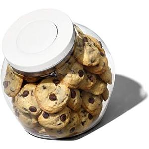 OXO Good Grips 3.0 Qt POP Medium Cookie Jar - Airtight Food Storage - for Snacks and More, White and Clear Without Lid
