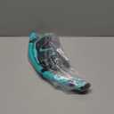 Snorkel Set Adults Snorkeling Gear Anti-Leak and Anti-Fog Tempered Glass Lens Panoramic View Swim Mask Dry Top Snorkel Kit for Snorkeling Scuba Diving Swimming Travel with Carry Bag (Water Green+Black)