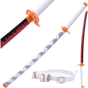 41" Cospaly Sword Anime Replica Sword Suitable for Character Dress up, Anime Lovers Collection Decoration (red)