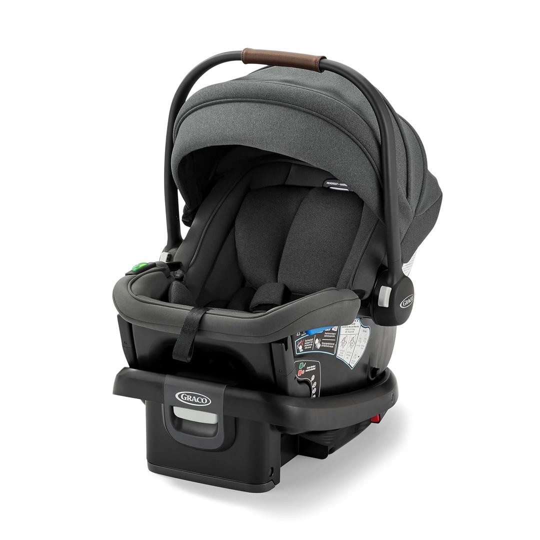 Graco Gomax Infant Car Seat, Ace, Lightweight, Reclining Rear Facing Car Seat Installs with or Without a Base, Manufacture Date: 2026/01/22