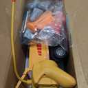 Remote Control Excavator and Dump Truck Toy Set - RC Construction Vehicles Toy with Barricades, Road Signs, Simulated Rocks, Lights and Sounds, Birthday Gifts for Toddlers 3-12 year Boys Girls, 10.62 inches